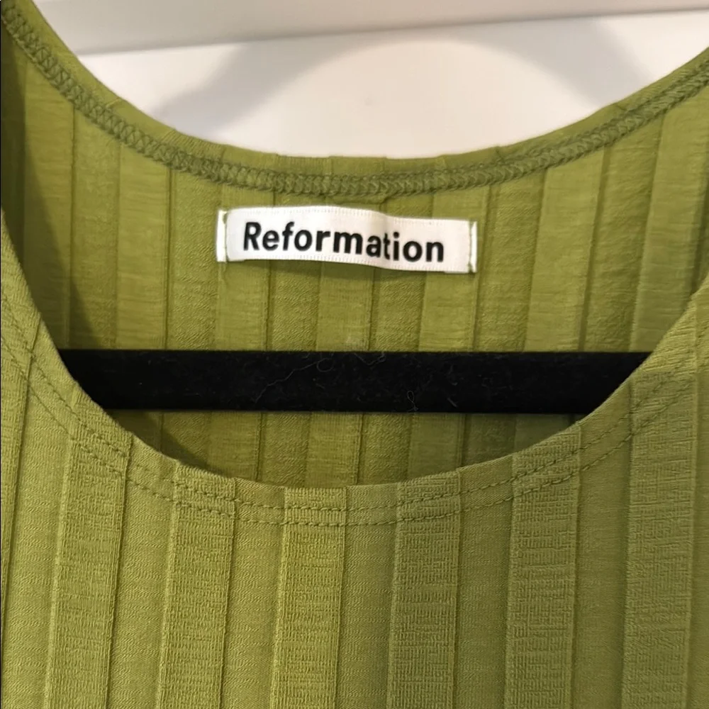 Reformation Ribbed Mini Dress - Picture 2 of 5